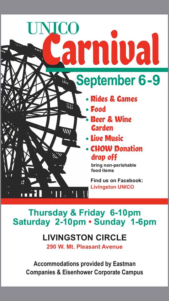 Livingston UNICO Carnival 2018 Livingston, NJ NJ Carnivals