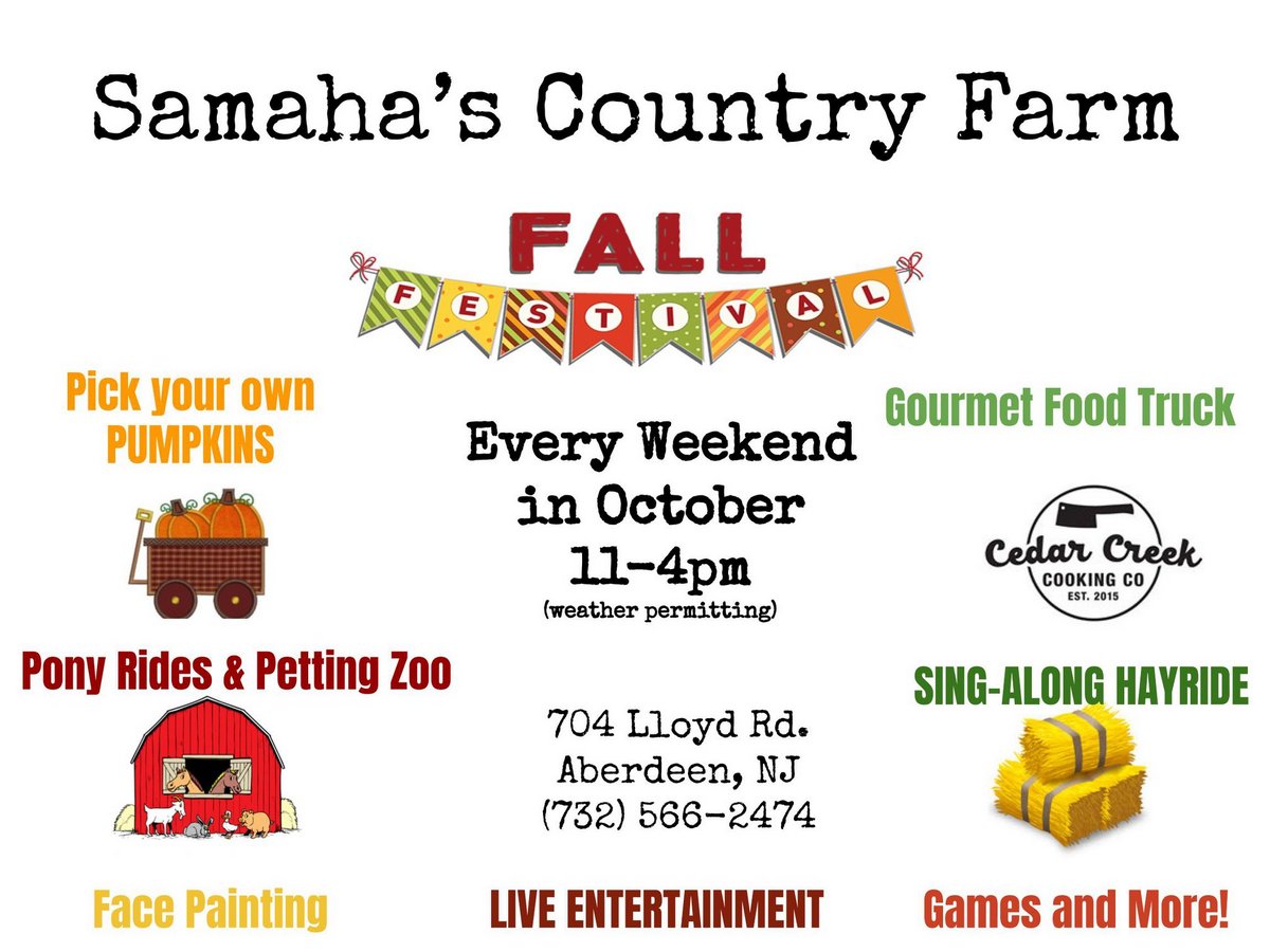 Samahas Farm Fall Festival 2019 Matawan Nj Nj Carnivals