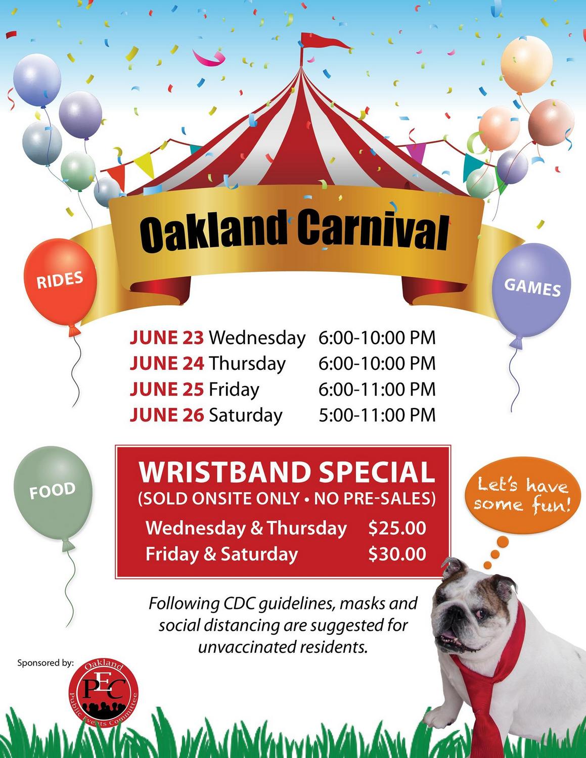 Oakland Town Carnival 2021 Oakland, NJ NJ Carnivals