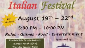 Church Of The Epiphany Italian Festival 2021 Brick Nj Nj Carnivals