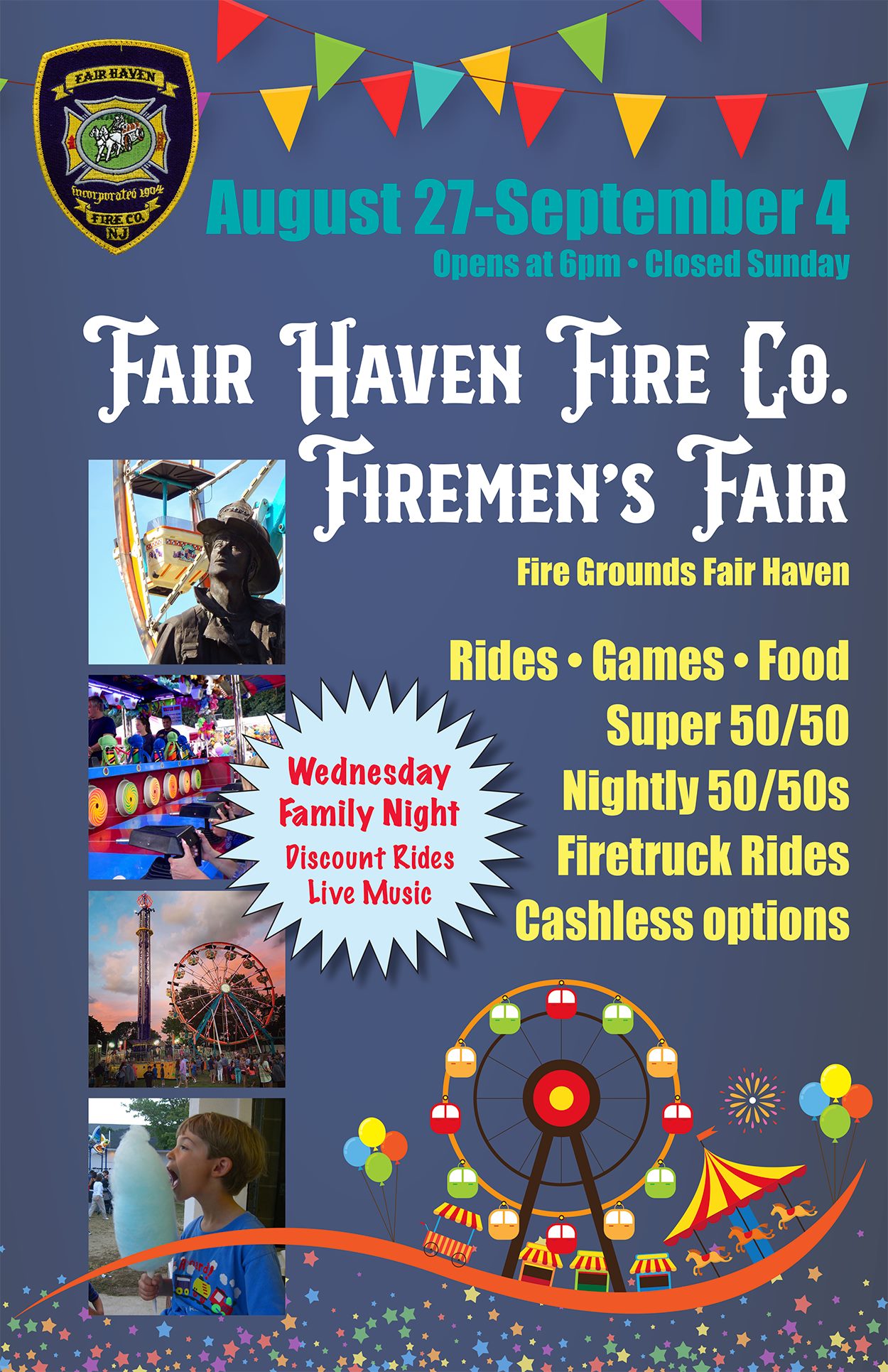 Fair Haven Firemen’s Fair 2021 Fair Haven, NJ NJ Carnivals