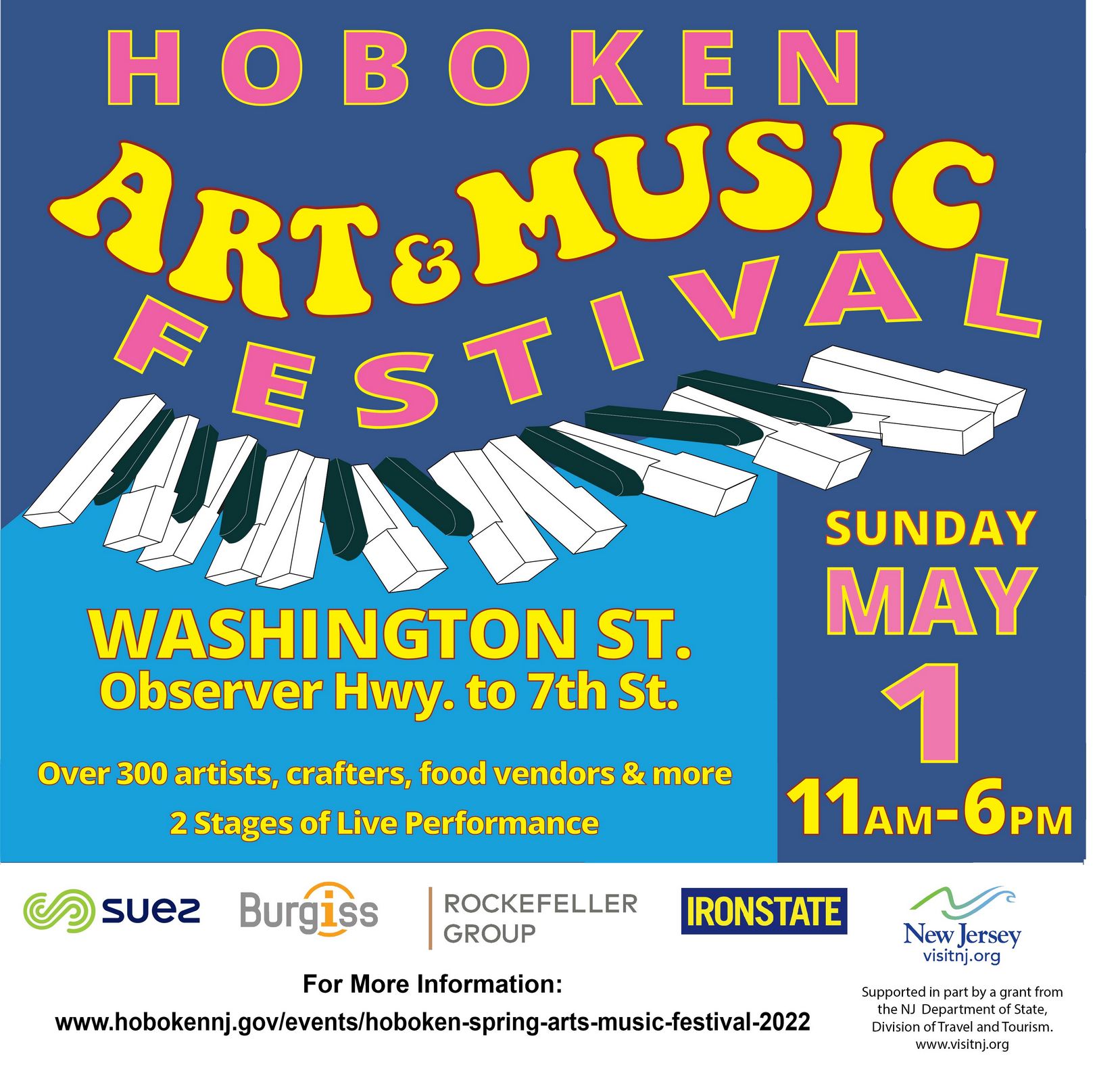 Hoboken Spring Arts & Music Festival 2022 Hoboken, NJ NJ Carnivals