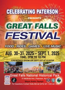Great Falls Festival 2025 in Paterson, NJ - August 30 to September 1